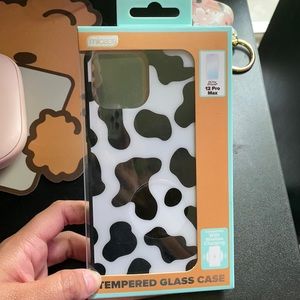 Brand new cow print iPhone 12 Pro Max case